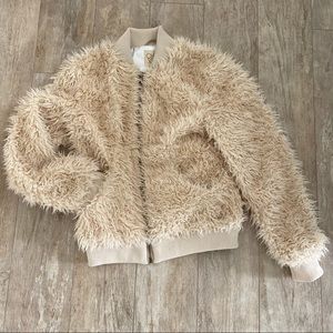 Chaser Brand faux fur bomber jacket